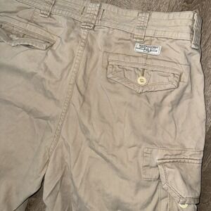 Polo Ralph Lauren Cargo Shorts Baggy Men's 36 Khaki Beige 10" Cotton Pockets